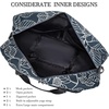 AROME Yoga Mat Bag for Women Men Large Canvas Yoga Bag Gym Tote(Blue Leaf)