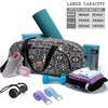 AROME Yoga Mat Bag for Women Men Large Canvas Yoga Bag Gym Tote(Boho Black)