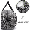 AROME Yoga Mat Bag for Women Men Large Canvas Yoga Bag Gym Tote(Boho Black)