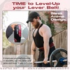 Anime Lever Belt, Weight Lifting Belt, Heavy Duty Powerlifting Weightlifting Gym Belt for Deadlifts Squats Back Support(Red Akat Cloud)