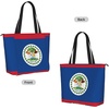 Belize Flag Yoga Tote Bag with Mat Holder Large Gym Carryall for Women Lightweight Workout Shoulder Bag and Travel Purse