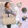 Golden Lucky Grass Women’s yoga bag with shoe compartment,adjustable and detachable shoulder strap,multifunctional yoga mat bag,suitable for travel,Pilates, office,beach,gym and exercise