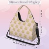 Golden Lucky Grass Women’s yoga bag with shoe compartment,adjustable and detachable shoulder strap,multifunctional yoga mat bag,suitable for travel,Pilates, office,beach,gym and exercise