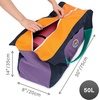 JoYnWell Yoga Bags and Carriers Fits All Your Stuff, Extra Large Yoga Mat Bag Full Zip Yoga Mat Bag with 3 Zipper pockets(Black-Multicolor)