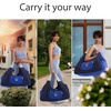 JoYnWell Yoga Bags and Carriers Fits All Your Stuff, Extra Large Yoga Mat Bag Full Zip Yoga Mat Bag with 3 Zipper pockets(Blue-Navy)