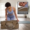 JoYnWell Yoga Bags and Carriers Fits All Your Stuff, Extra Large Yoga Mat Bag Full Zip Yoga Mat Bag with 3 Zipper pockets(Pickle-Khaki)