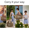 JoYnWell Yoga Bags and Carriers Fits All Your Stuff, Extra Large Yoga Mat Bag Full Zip Yoga Mat Bag with 3 Zipper pockets(Pickle-Khaki)