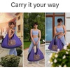 JoYnWell Yoga Bags and Carriers Fits All Your Stuff, Extra Large Yoga Mat Bag Full Zip Yoga Mat Bag with 3 Zipper pockets(Raisin-Purple)