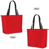 Solid color red Yoga Tote Bag with Mat Holder Large Gym Carryall for Women Lightweight Workout Shoulder Bag and Travel Purse