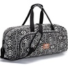 AROME Yoga Mat Bag for Women Men Large Canvas Yoga Bag Gym Tote(Boho Black)
