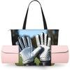 Goalie Gloves Pair Women’S Yoga Bag-Large Gym Tote With Yoga Mat Holder, Lightweight Shoulder Bag For Workout Travel Beach