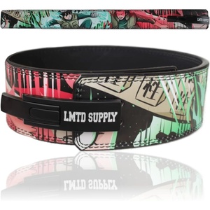 Anime Lever Belt, Weight Lifting Belt, Heavy Duty Powerlifting Weightlifting Gym Belt for Deadlifts Squats Back Support(Green Leee)