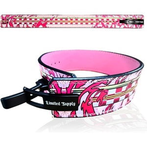 Anime Lever Belt, Weight Lifting Belt, Heavy Duty Powerlifting Weightlifting Gym Belt for Deadlifts Squats Back Support(Pink Nezku)