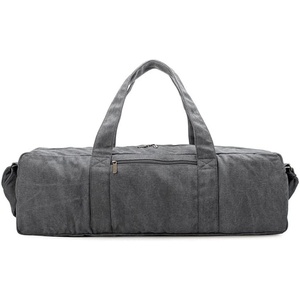 Canvas Yoga Mat Bag Fitness Gym Bags for Women Training Gymtas Sports Shouder Pilates Solid(E)