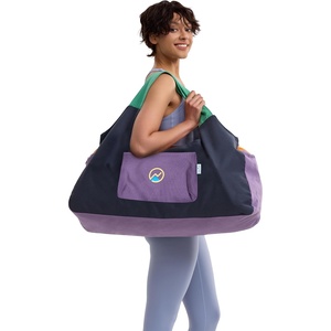 JoYnWell Yoga Bags and Carriers Fits All Your Stuff, Extra Large Yoga Mat Bag Full Zip Yoga Mat Bag with 3 Zipper pockets(Black-Multicolor)