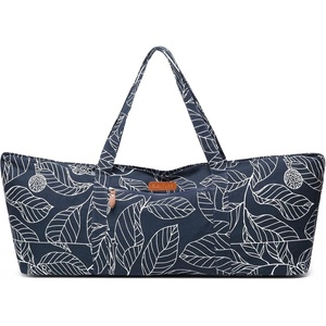 Large Yoga Mat Bag for Women & Men, Full-Zip Gym Bag with Yoga Mat Holder(Leaves)