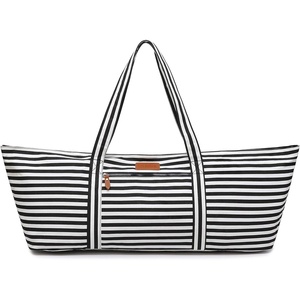 Large Yoga Mat Bag for Women & Men, Full-Zip Gym Bag with Yoga Mat Holder(Stripe)