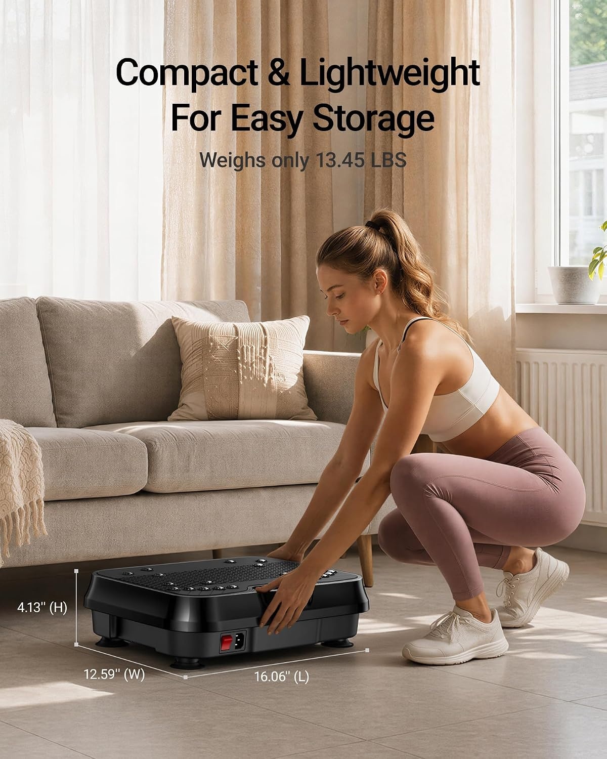 image:imageCURSOR Vibration Plate Exercise Machine 250Level Full Body Shaker PlatformJetBlack