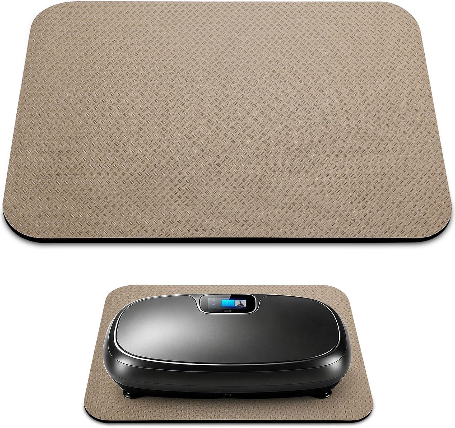 image:imageDoubleSided NonSlip Vibration Plate Mat Anti Vibration Mat5MM Thick Champagne Beige