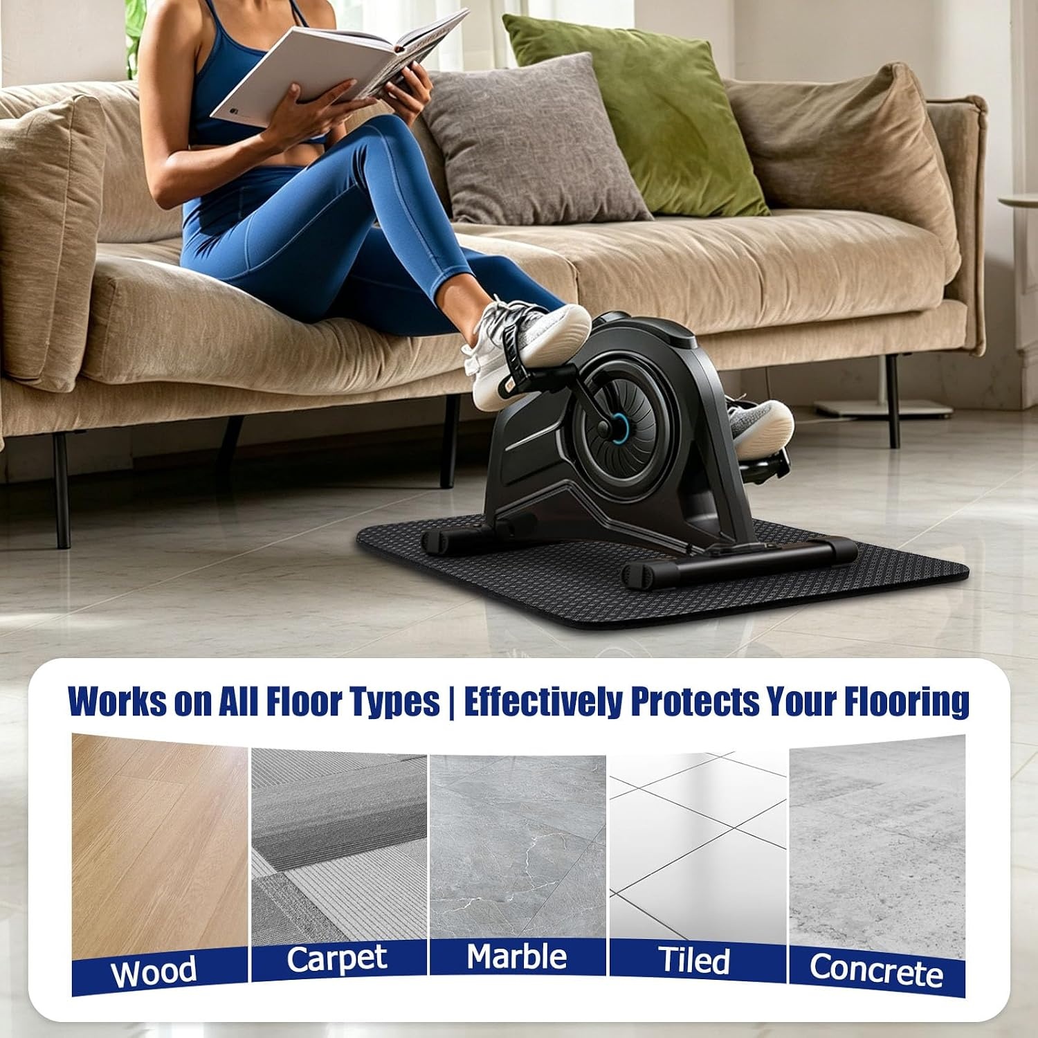 image:imageDoubleSided NonSlip Vibration Plate Mat Anti Vibration Mat7MM Thick