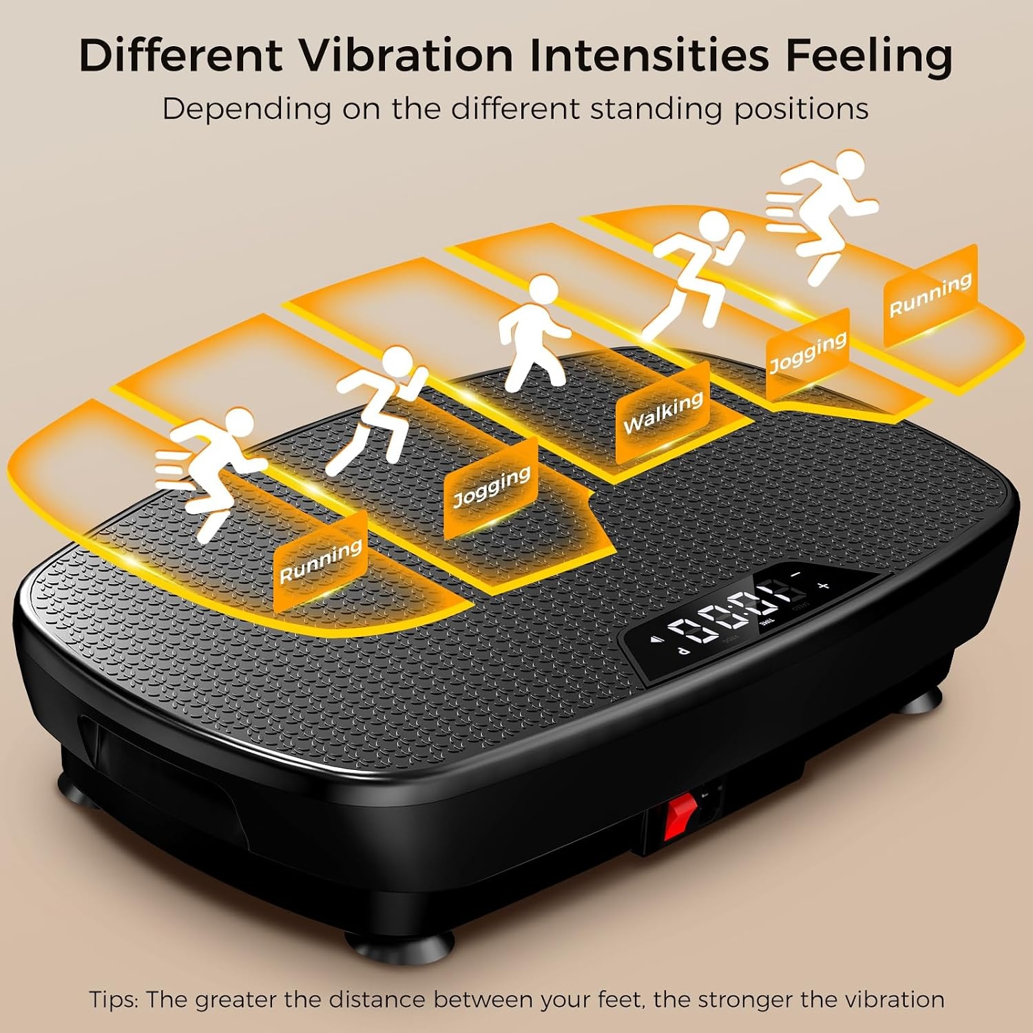 image:imageVibration Plate Exercise Machine Vibration Plate for Lymphatic Drainage with Bluetooth 400 Lbs Capacity 120 Speeds Vibration Plate Machine Fitness Equipment for Strength Toning amp Fat Loss