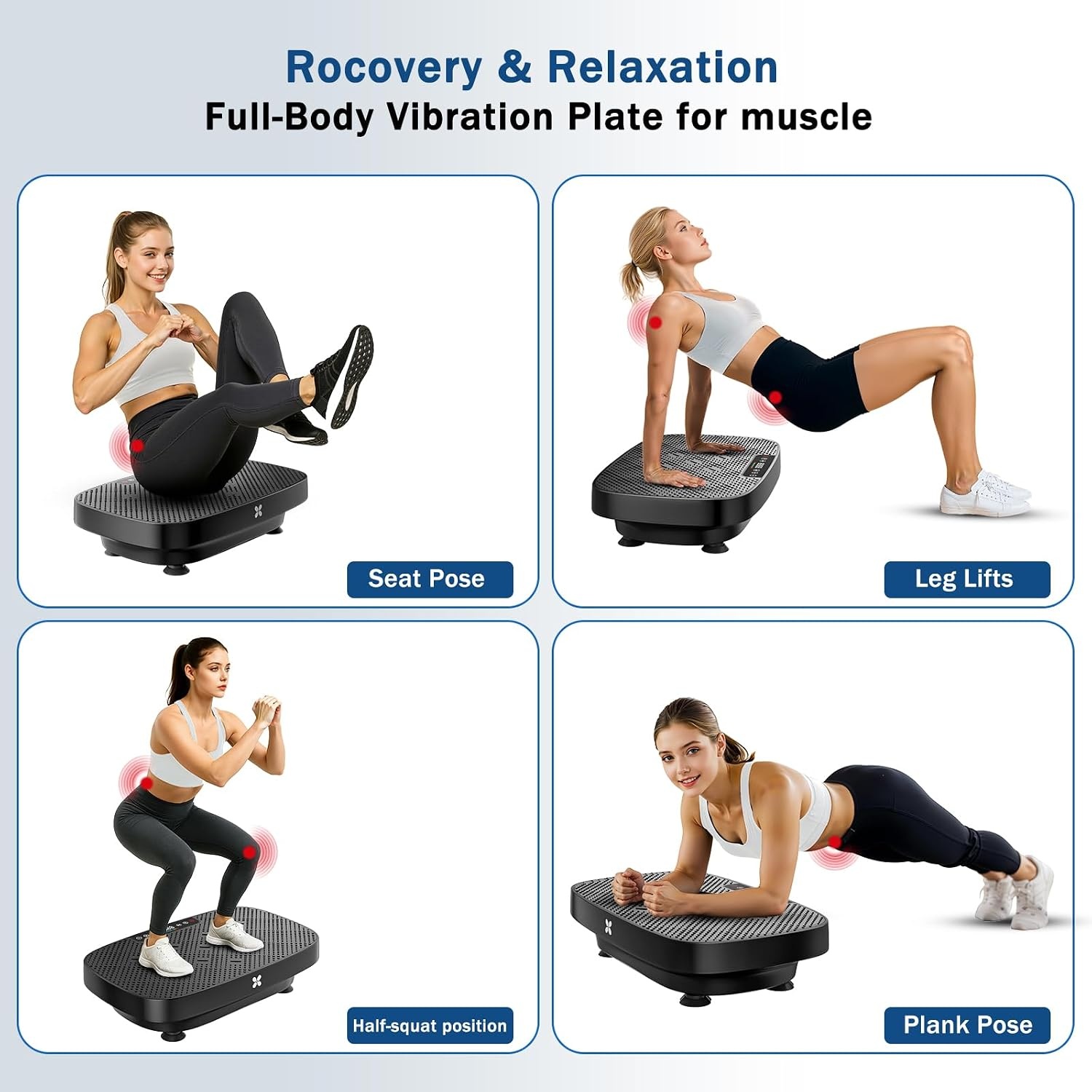 image:imageVibration Plate Exercise Machine for Lymphatic DrainageClassic Black