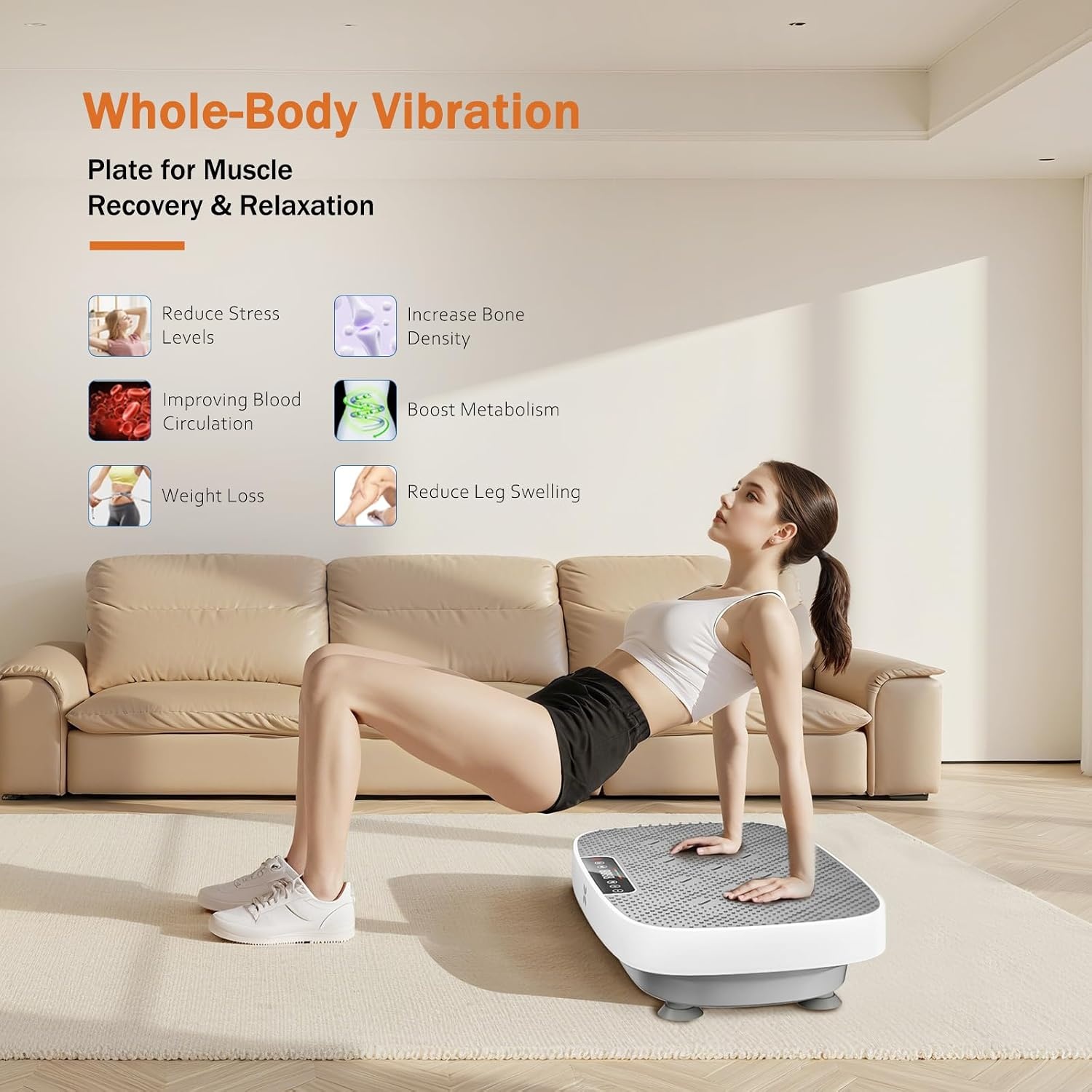 image:imageVibration Plate Exercise Machine for Lymphatic DrainageGray