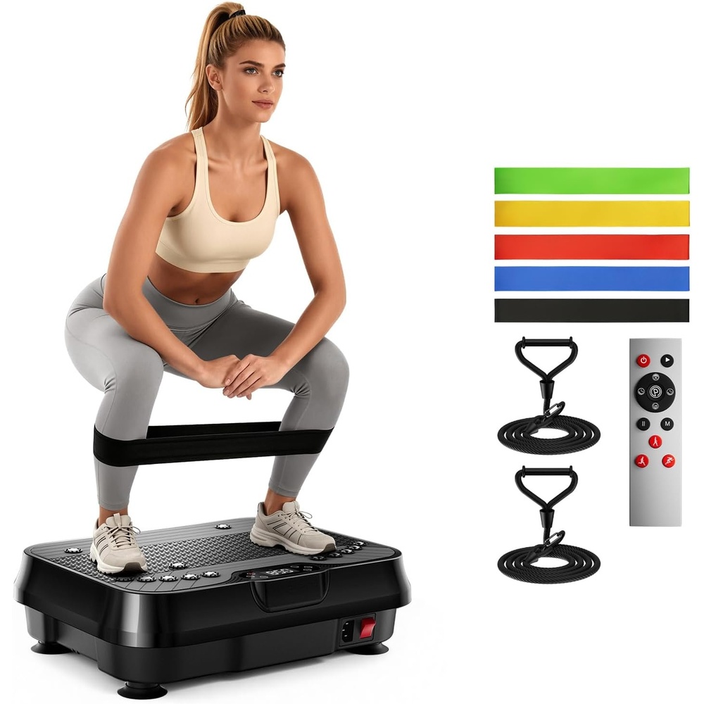 image:imageCURSOR Vibration Plate Exercise Machine 250Level Full Body Shaker PlatformBlack
