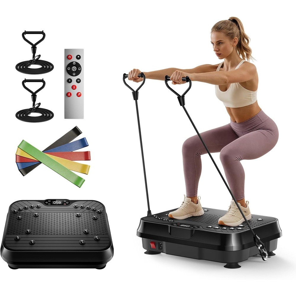 image:imageCURSOR Vibration Plate Exercise Machine 250Level Full Body Shaker PlatformJetBlack
