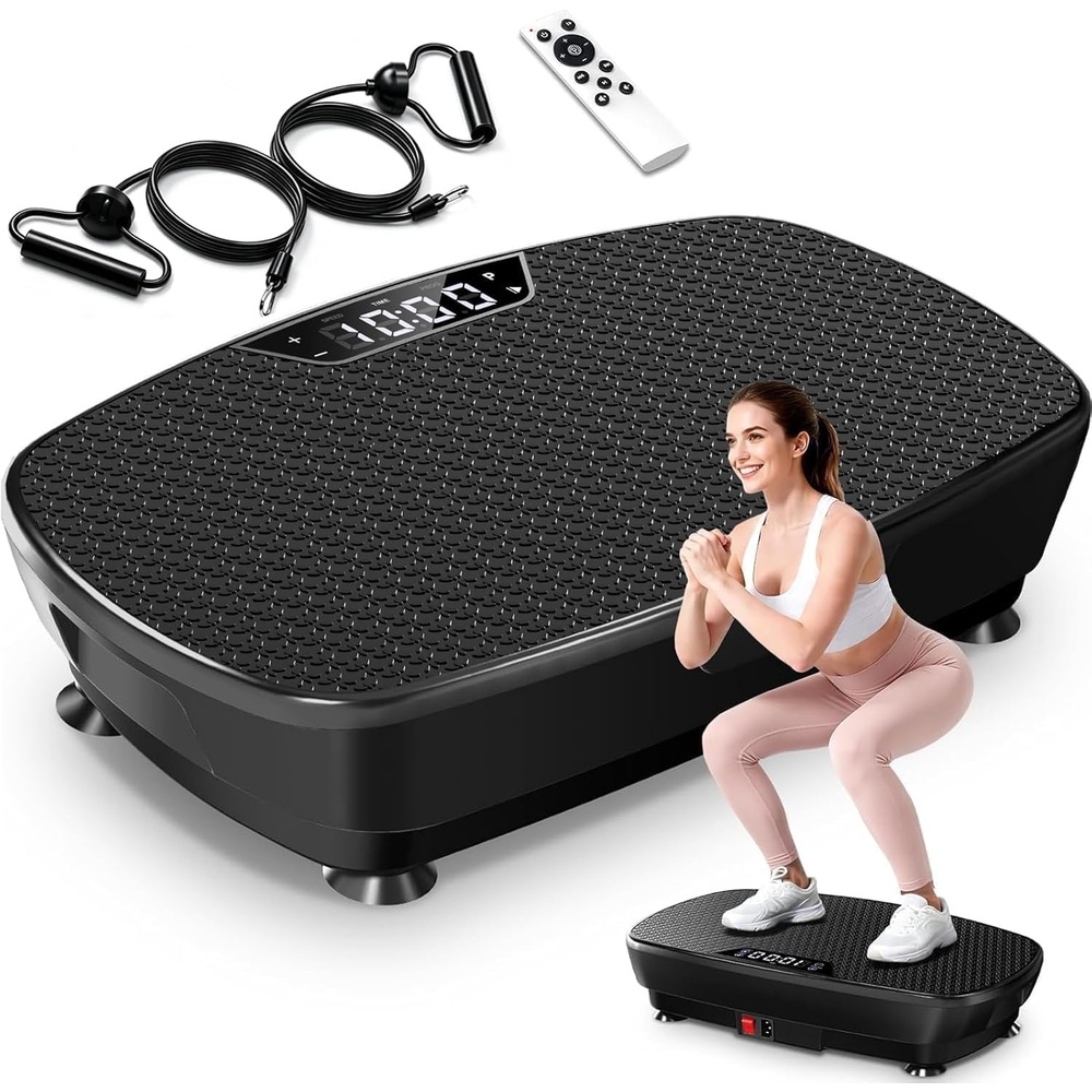 image:imageVibration Plate Exercise Machine Vibration Plate for Lymphatic Drainage with Bluetooth 400 Lbs Capacity 120 Speeds Vibration Plate Machine Fitness Equipment for Strength Toning amp Fat Loss