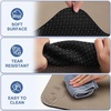 Double-Sided Non-Slip Vibration Plate Mat, Anti Vibration Mat(5MM Thick – Champagne Beige)