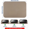 Double-Sided Non-Slip Vibration Plate Mat, Anti Vibration Mat(5MM Thick – Champagne Beige)