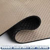 Double-Sided Non-Slip Vibration Plate Mat, Anti Vibration Mat(5MM Thick – Champagne Beige)