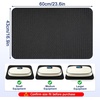 Double-Sided Non-Slip Vibration Plate Mat, Anti Vibration Mat(7MM Thick)