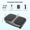 OLIXIS Vibration Plate Exercise Machine with 9 Auto Modes, Full Body Workout Vibrating Platform with LED Touch Screen & Pull Ropes for Weight Loss, Home Gym Fitness Equipment for Women Men(Jet Black)