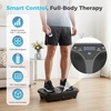 OLIXIS Vibration Plate Exercise Machine with 9 Auto Modes, Full Body Workout Vibrating Platform with LED Touch Screen & Pull Ropes for Weight Loss, Home Gym Fitness Equipment for Women Men(Jet Black)