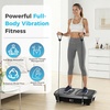 OLIXIS Vibration Plate Exercise Machine with 9 Auto Modes, Full Body Workout Vibrating Platform with LED Touch Screen & Pull Ropes for Weight Loss, Home Gym Fitness Equipment for Women Men(Jet Black)