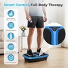 OLIXIS Vibration Plate Exercise Machine with 9 Auto Modes, Full Body Workout Vibrating Platform with LED Touch Screen & Pull Ropes for Weight Loss, Home Gym Fitness Equipment for Women Men(Navy)