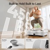 Vibration Plate Exercise Machine 450lbs Capacity Full Body Shaker Platform(Off-White)