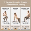 Vibration Plate Exercise Machine 450lbs Capacity Full Body Shaker Platform(Off-White)