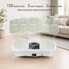Vibration Plate Exercise Machine 450lbs Capacity Full Body Shaker Platform(White)
