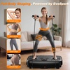 Vibration Plate Exercise Machine, EvoSpark Dual Motor Vibration Plate for Lymphatic Drainage & Speaker with Music, Magnetic Massage, Resistance Bands,450 Lbs Capacity, Full Body Workout(Black)