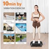 Vibration Plate Exercise Machine, Vibration Plate for Lymphatic Drainage, 99 Speeds & 9 Programs, 330 LBS Capacity, 200W Whole Body Workout Equipment for Home Gym Fitness(Black)