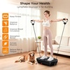 Vibration Plate Exercise Machine, Vibration Plate for Lymphatic Drainage with Bluetooth, 400 Lbs Capacity, 120 Speeds, Vibration Plate Machine Fitness Equipment for Strength Toning & Fat Loss