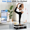 Vibration Plate Exercise Machine, Whole Body Vibration Platform(Black and White)