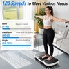 Vibration Plate Exercise Machine, Whole Body Vibration Platform(Black and White)
