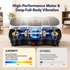Vibration Plate Exercise Machine, Whole Body Vibration Platform(Bright Black and White)