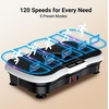 Vibration Plate Exercise Machine, Whole Body Vibration Platform(Bright Black and White)
