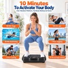 Vibration Plate Exercise Machine for Lymphatic Drainage(Onyx Black)