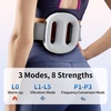 Vibration Plate with Extended Battery, Portable Cordless Massager for Weight Loss & Lymphatic Drainage, Full Body Fascia Ring with Belt – Gift for Women(White)
